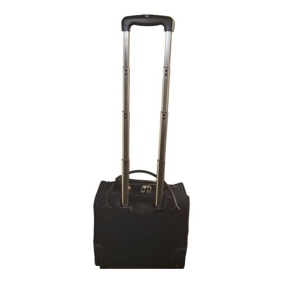 London Fog Calypso Carry On Luggage Travel Bag Suitcase Navy Blue - Picture 14 of 16